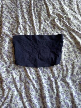 Navy Stretch Tube Top
